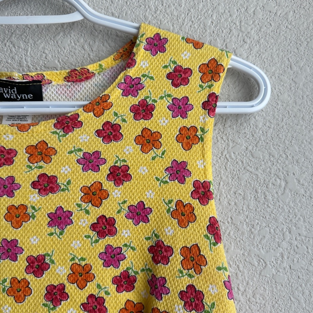 DAVID WAYNE FLORAL MINI DRESS